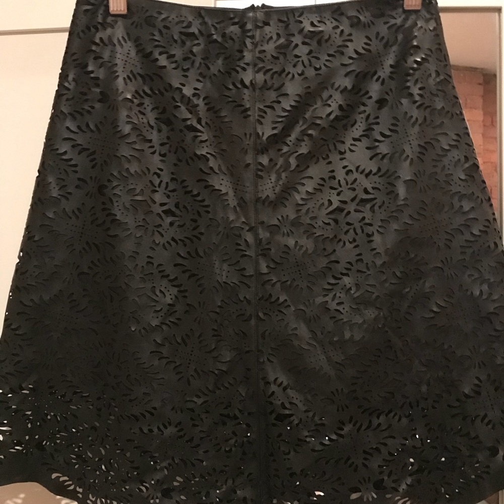 Faux leather skirt